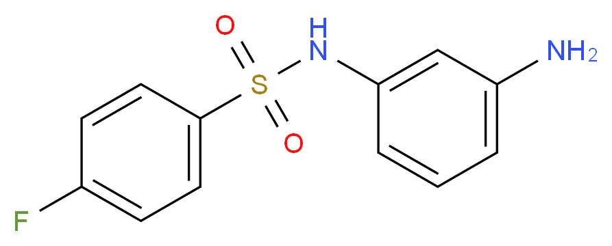 N-(3-Amino-phenyl)-4-fluoro-benzenesulfonamide_分子结构_CAS_436089-66-6)