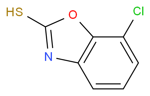 7-Chloro-1,3-benzoxazole-2-thiol_分子结构_CAS_)