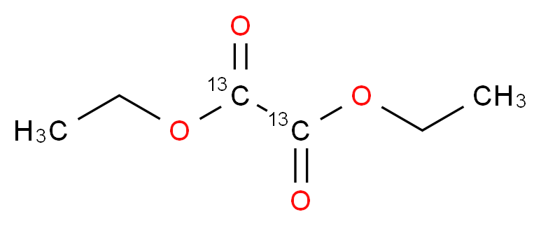 diethyl (<sup>1</sup><sup>3</sup>C<sub>2</sub>)oxalate_分子结构_CAS_150992-84-0