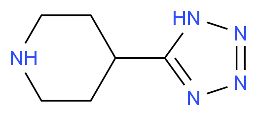 4-(1H-Tetrazol-5-yl)piperidine_分子结构_CAS_112626-97-8)