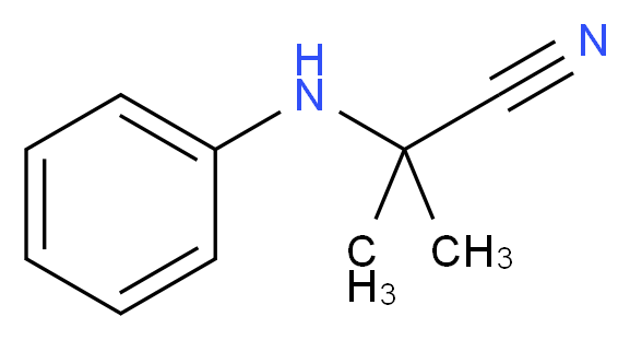 2-methyl-2-(phenylamino)propanenitrile_分子结构_CAS_)