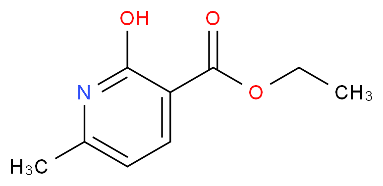 ethyl 2-hydroxy-6-methylpyridine-3-carboxylate_分子结构_CAS_51146-04-4