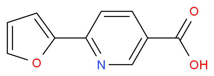 6-(2-furyl)nicotinic acid_分子结构_CAS_884507-36-2)