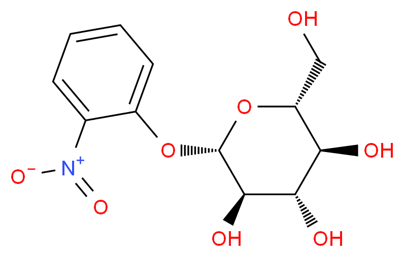 (2R,3S,4S,5R,6S)-2-(hydroxymethyl)-6-(2-nitrophenoxy)oxane-3,4,5-triol_分子结构_CAS_2816-24-2