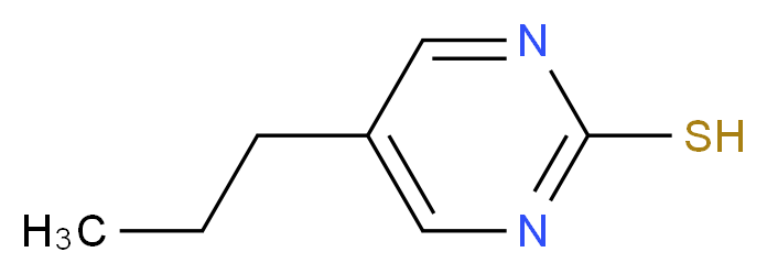 5-propylpyrimidine-2-thiol_分子结构_CAS_52767-84-7