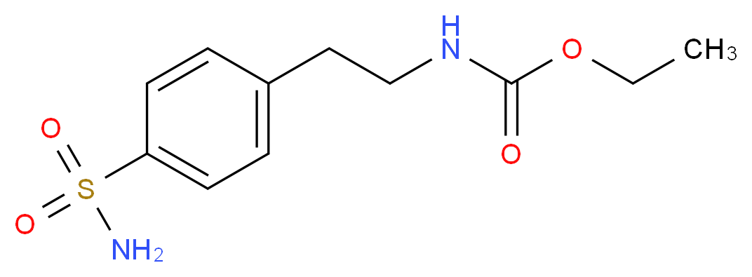 [2-[4-(Aminosulfonyl)phenyl]ethyl]carbamic Acid Ethyl Ester _分子结构_CAS_192118-08-4)