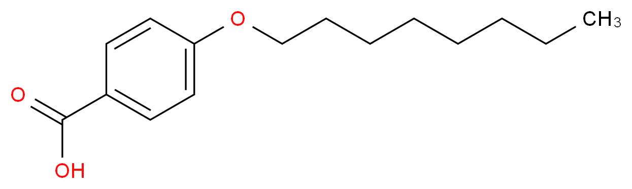 4-(octyloxy)benzoic acid_分子结构_CAS_2493-84-7