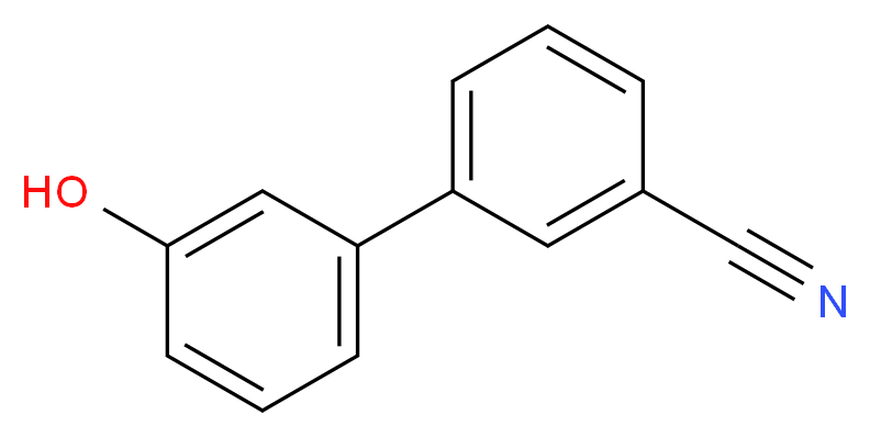 3-(3-hydroxyphenyl)benzonitrile_分子结构_CAS_154848-43-8