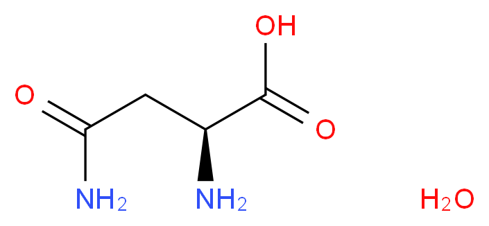 (2S)-2-amino-3-carbamoylpropanoic acid hydrate_分子结构_CAS_5794-13-8