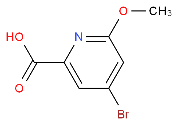 4-bromo-6-methoxypicolinic acid_分子结构_CAS_1060810-46-9)