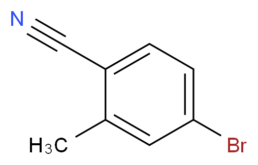 4-bromo-2-methylbenzonitrile_分子结构_CAS_67832-11-5