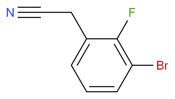 2-(3-bromo-2-fluorophenyl)acetonitrile_分子结构_CAS_874285-03-7