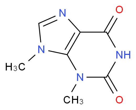 3,9-dimethyl-2,3,6,9-tetrahydro-1H-purine-2,6-dione_分子结构_CAS_15837-08-8