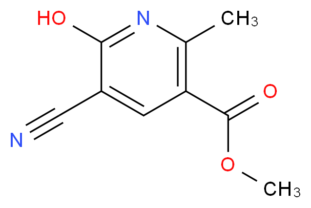 methyl 5-cyano-6-hydroxy-2-methylpyridine-3-carboxylate_分子结构_CAS_71408-02-1