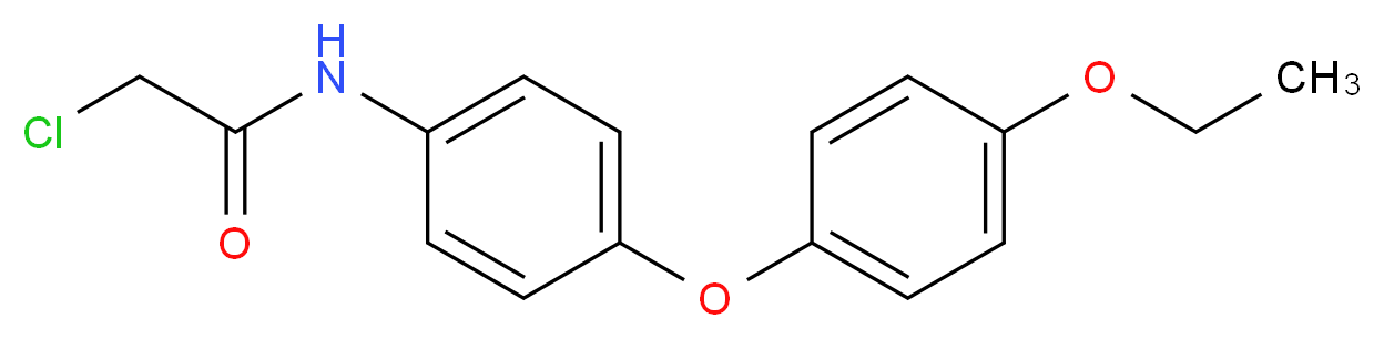 2-chloro-N-[4-(4-ethoxyphenoxy)phenyl]acetamide_分子结构_CAS_38008-37-6