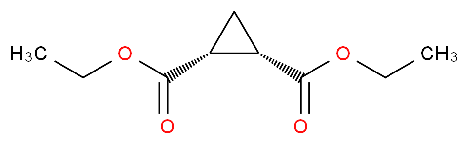 Diethyl cis-cyclopropane-1,2-dicarboxylate_分子结构_CAS_710-43-0)