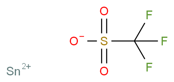 Tin(II) trifluoromethanesulphonate, tech._分子结构_CAS_62086-04-8)