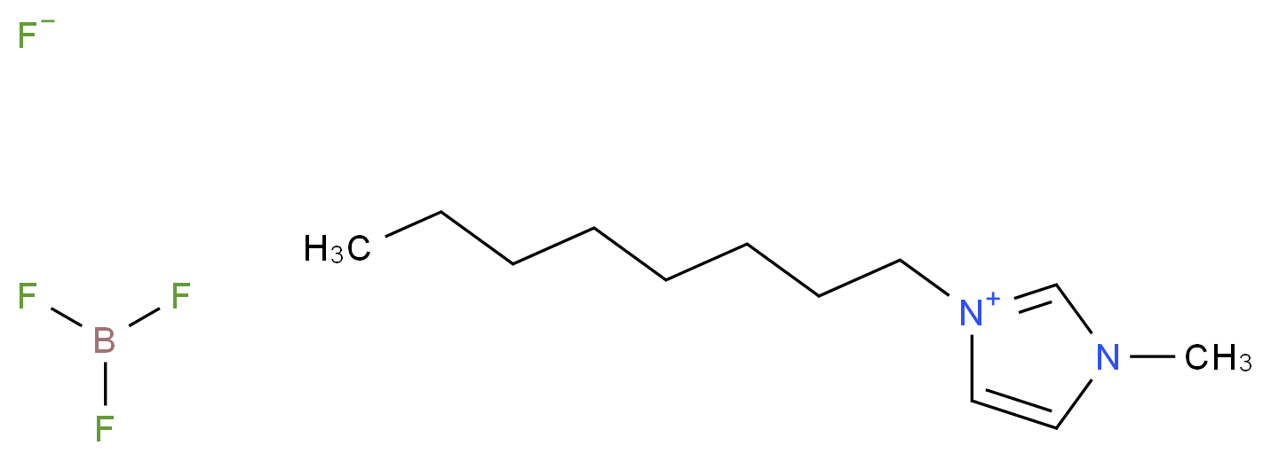 1-methyl-3-octyl-1H-imidazol-3-ium trifluoroborane fluoride_分子结构_CAS_244193-52-0