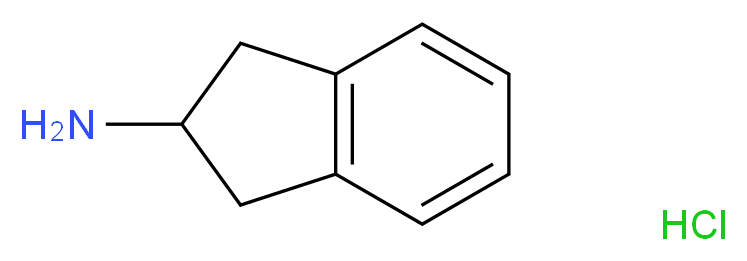 2,3-dihydro-1H-inden-2-amine hydrochloride_分子结构_CAS_2338-18-3