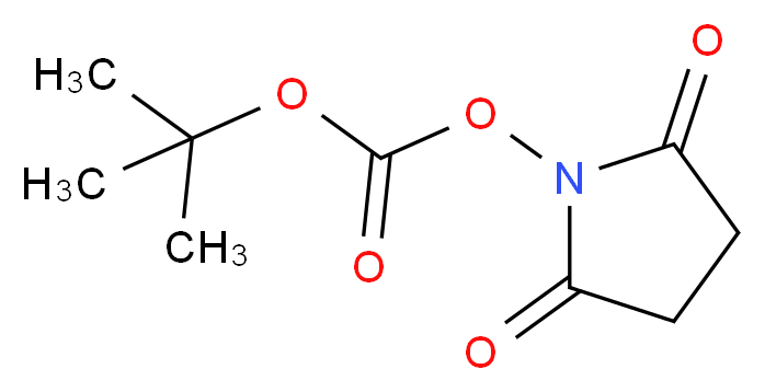 N-(叔丁氧基酰氧基)琥珀酰亚胺_分子结构_CAS_13139-12-3)