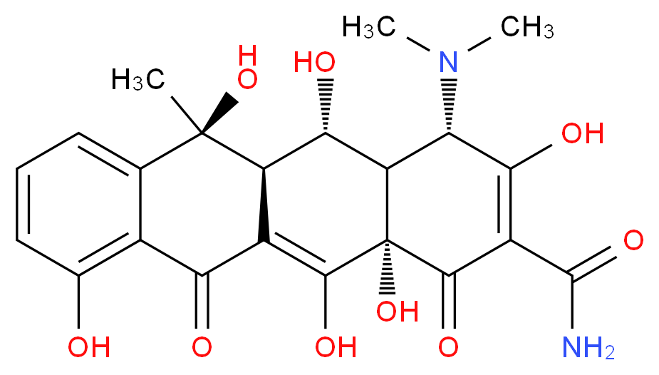 Oxytetracycline dihydrate_分子结构_CAS_6153-64-6)