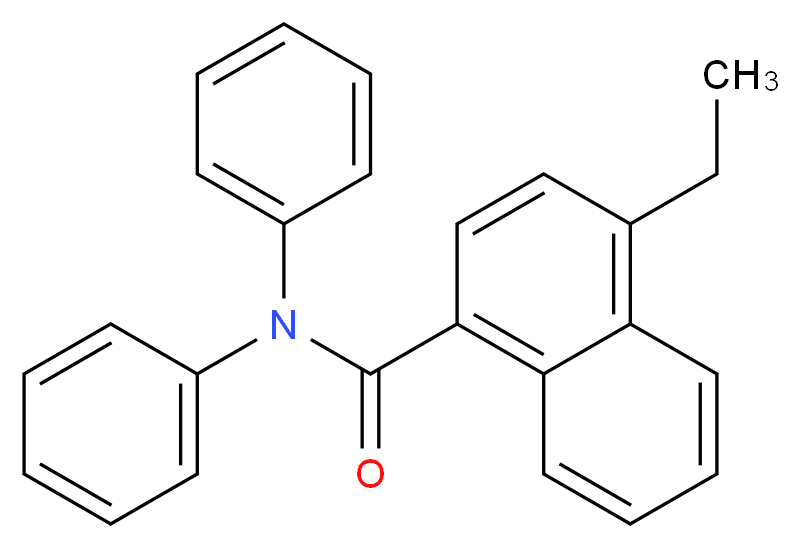4-ethyl-N,N-diphenylnaphthalene-1-carboxamide_分子结构_CAS_824430-38-8