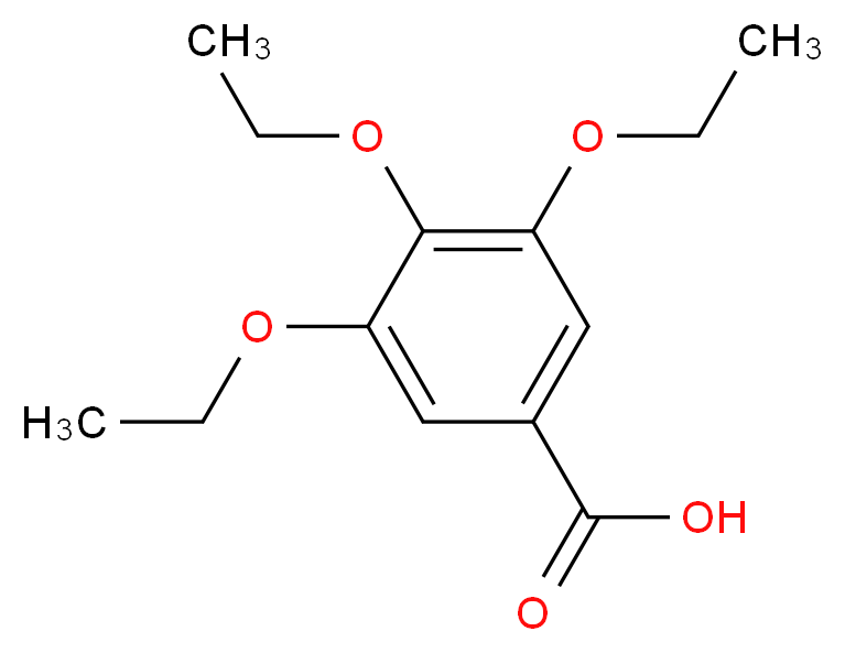 3,4,5-triethoxybenzoic acid_分子结构_CAS_6970-19-0