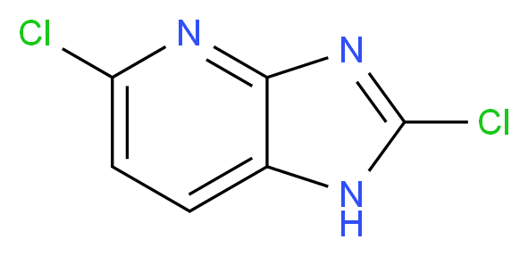 2,5-Dichloro-1H-imidazo[4,5-b]pyridine_分子结构_CAS_438190-90-0)