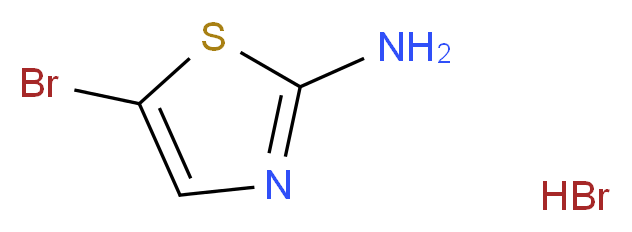 2-氨基-5-溴噻唑溴化氢盐_分子结构_CAS_61296-22-8)