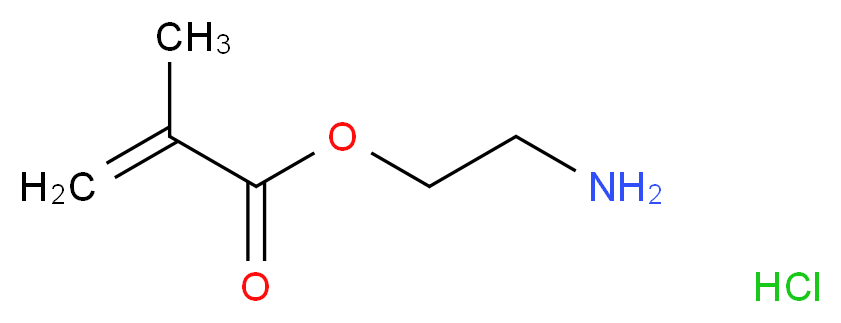 2-氨基乙基甲基丙烯酸酯 盐酸盐_分子结构_CAS_2420-94-2)