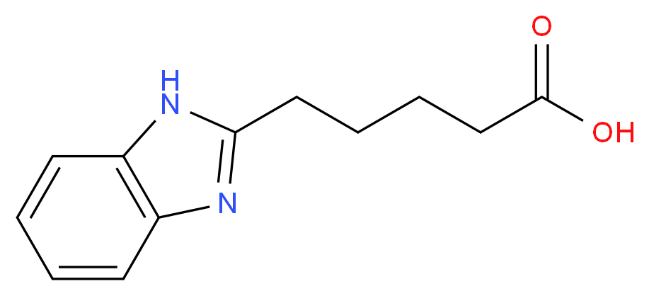 5-(1H-Benzoimidazol-2-yl)-pentanoic acid_分子结构_CAS_)