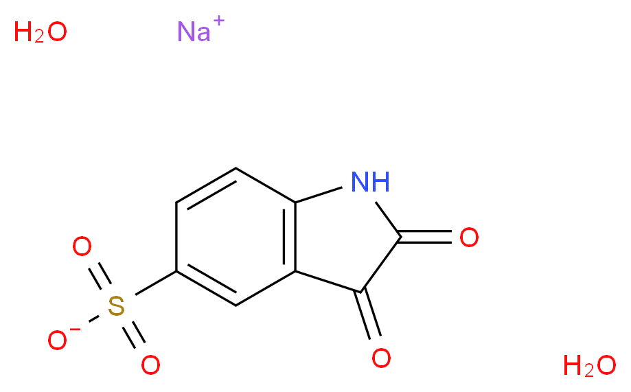 靛红-5-硫酸 钠盐 二水合物_分子结构_CAS_207399-16-4)