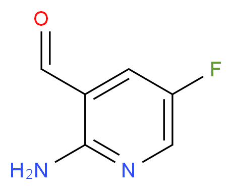 2-amino-5-fluoropyridine-3-carbaldehyde_分子结构_CAS_1188433-88-6