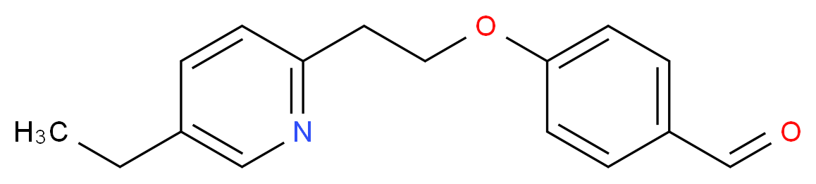 4-[2-(5-ethylpyridin-2-yl)ethoxy]benzaldehyde_分子结构_CAS_114393-97-4