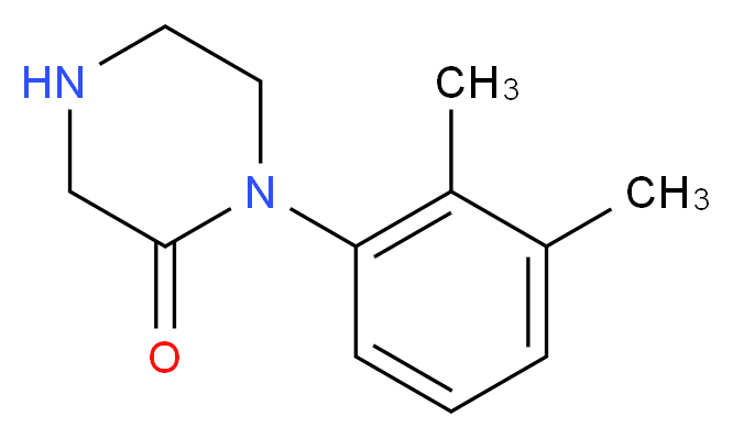 1-(2,3-DIMETHYL-PHENYL)-PIPERAZIN-2-ONE_分子结构_CAS_907972-44-5)