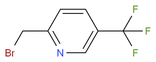 2-(Bromomethyl)-5-(trifluoromethyl)pyridine_分子结构_CAS_1000773-62-5)