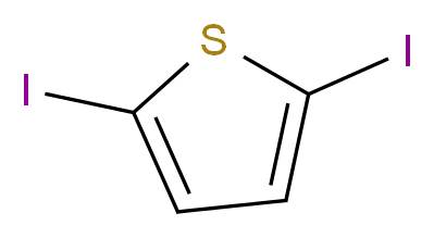 2,5-diiodothiophene_分子结构_CAS_625-88-7