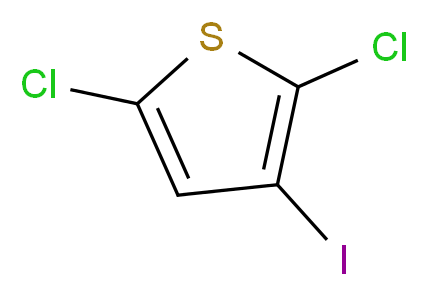 2,6-Dichloro-3-iodothiophene_分子结构_CAS_43225-59-8)