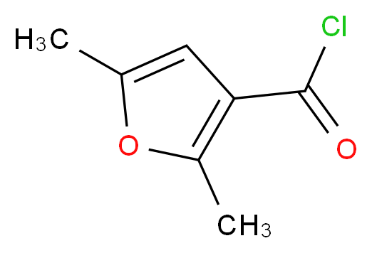 2,5-二甲基-3-呋喃甲酰氯_分子结构_CAS_50990-93-7)