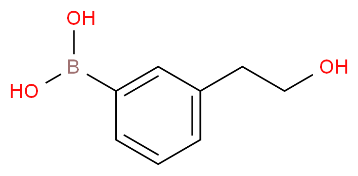 3-(2-Hydroxyethyl)benzeneboronic acid 98%_分子结构_CAS_647853-32-5)