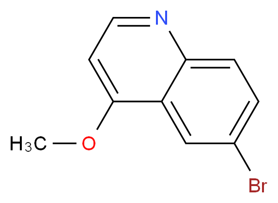 6-Bromo-4-methoxyquinoline_分子结构_CAS_)