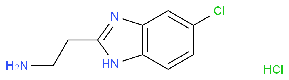 2-(5-Chloro-1H-benzoimidazol-2-yl)-ethylamine hydrochloride_分子结构_CAS_)