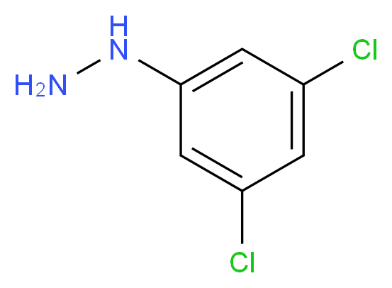 (3,5-dichlorophenyl)hydrazine_分子结构_CAS_39943-56-1