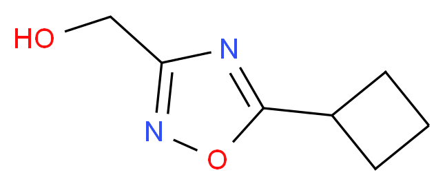 (5-Cyclobutyl-1,2,4-oxadiazol-3-yl)methanol_分子结构_CAS_915925-42-7)