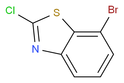 7-BROMO-2-CHLOROBENZOTHIAZOLE_分子结构_CAS_1188227-29-3)