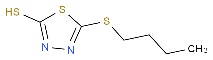 5-(butylsulfanyl)-1,3,4-thiadiazole-2-thiol_分子结构_CAS_56492-83-2