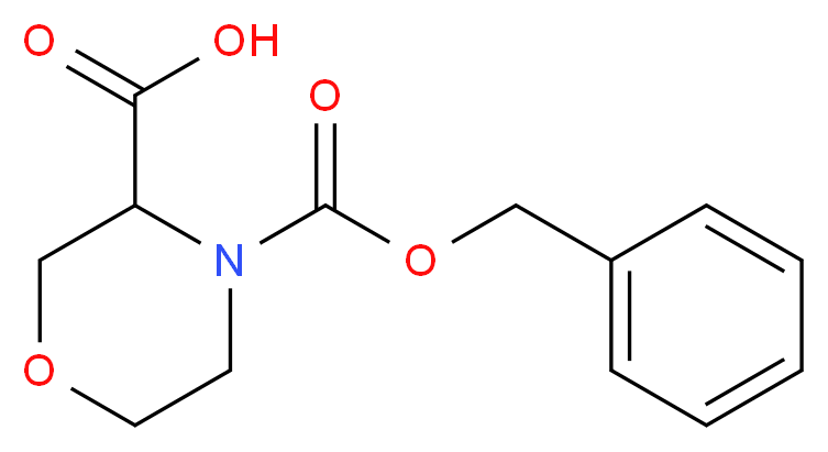 Morpholine-3,4-dicarboxylic acid 4-benzyl ester_分子结构_CAS_256446-67-0)