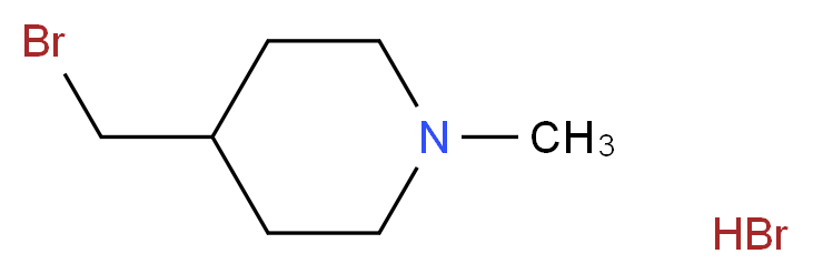 4-(bromomethyl)-1-methylpiperidine hydrobromide_分子结构_CAS_100613-97-6