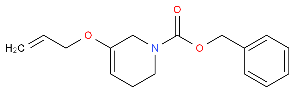 3,6-Dihydro-5-(2-propenyloxy)-1(2H)-pyridinecarboxylic Acid Phenylmethyl Ester_分子结构_CAS_244056-96-0)