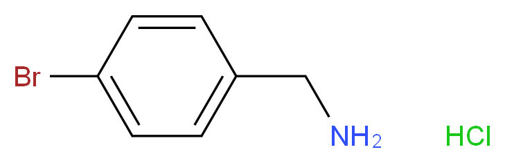 (4-bromophenyl)methanamine hydrochloride_分子结构_CAS_26177-44-6